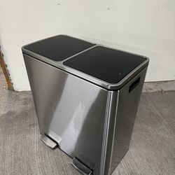 Stainless Steel Dual Trash can 