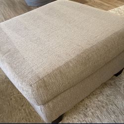 Light Tan Ottoman 