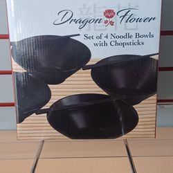 Noodle Bowl With Chopsticks Set - Brand New 