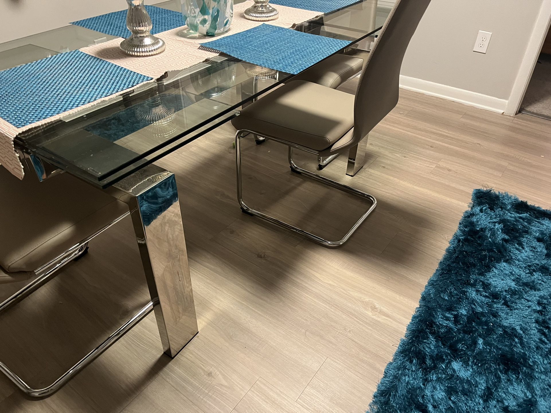 City furniture Glass Dining Table 