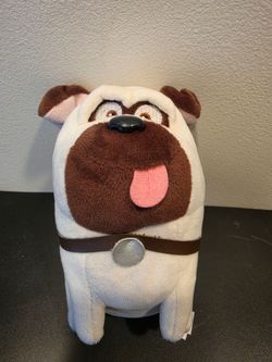 Ty Beanie Babies Secret Life of Pets Mel The Dog Plush PUG PUGGLE BULLDOG 6"