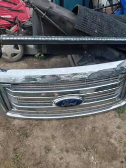 Ford grill side mirrors n run lights n light bar