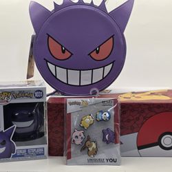 Pokemon Gengar Collection! Crocs, Funko, mini-Backpack, Jibbitz Charms!