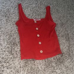 red tank top (size W medium)
