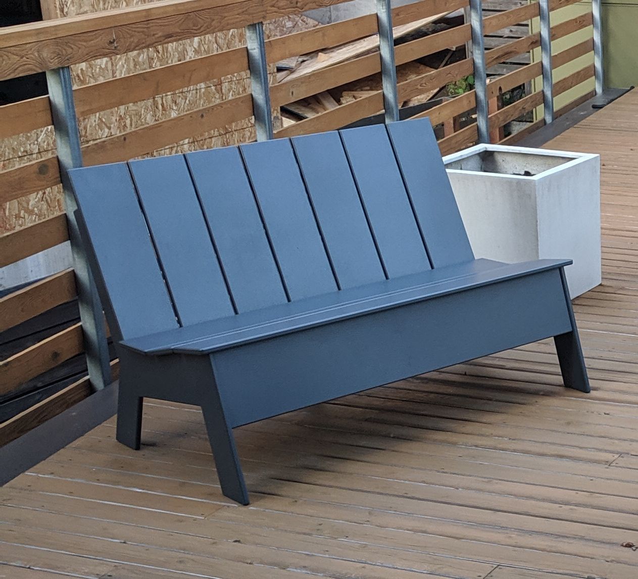 Outdoor bench seating