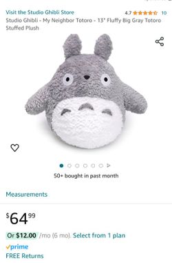 TOTORO PLUSH/ Fluffy  Toy