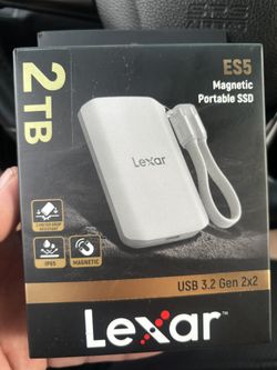 Lexar ES5 2TB Portable Magnetic SSD Gen Brand New Sealed!!!