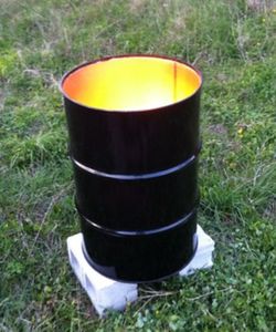 55-Gallon Metal Barrels - Clean, Open Top, no lid.