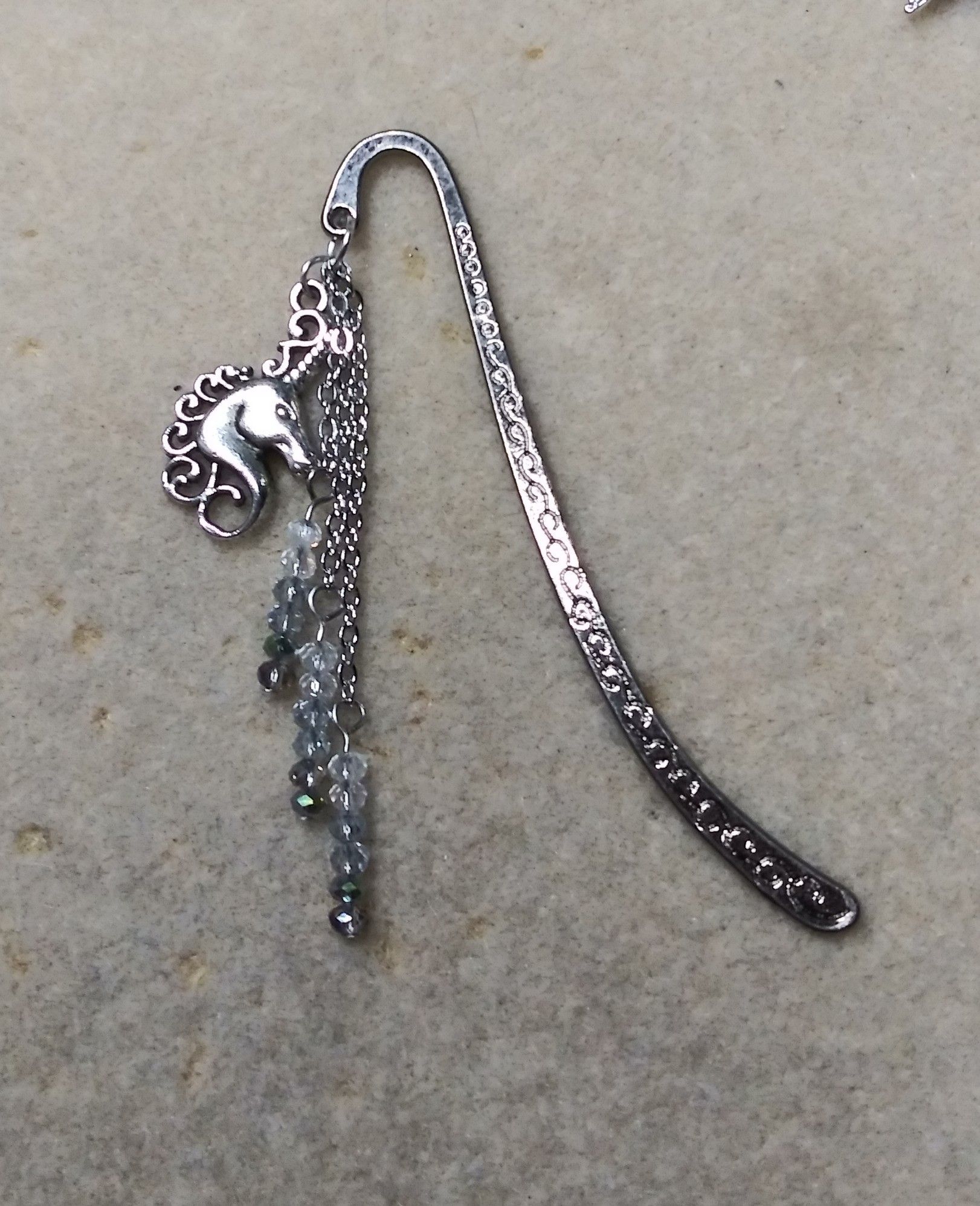Handmade unicorn bookmark