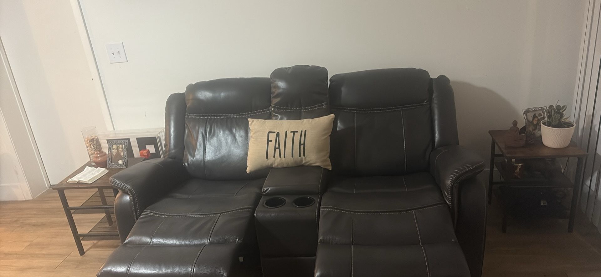 Reclining sofas less than a year old