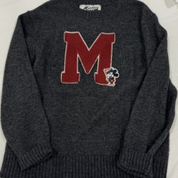 Mickey Mouse Sweater. Small Tear On Shoulder.