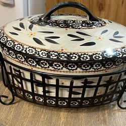 Temp - Tations Old World 2.5QT Cow Presentable Cookware 