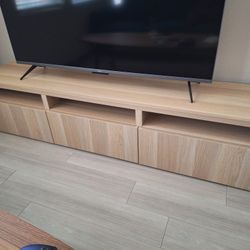 Ikea BESTÅ TV unit, white stained oak effect