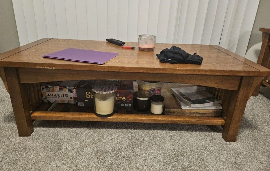 Solid Strong Oak Coffee Table