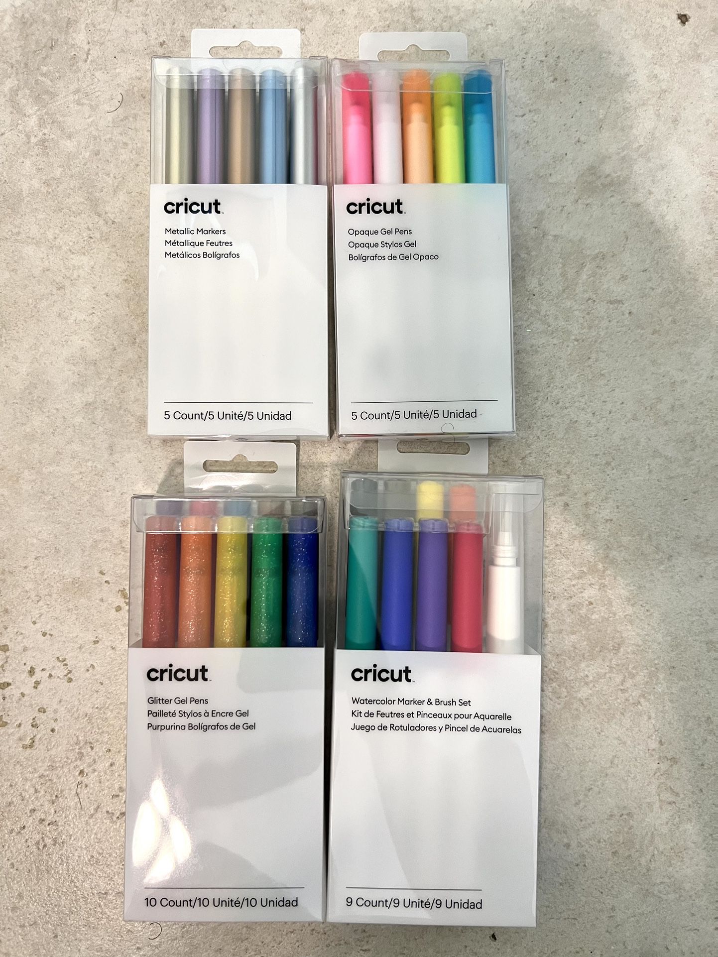 Cricut Glitter Gel and Metallic Pen Sets 