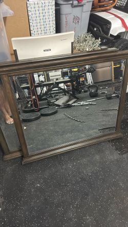 2 Dress Mirrors 4X4 Ft Wooden Frame