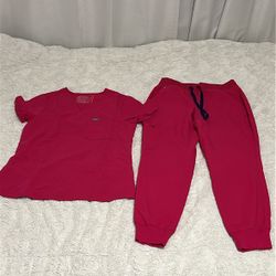 FIGS SET, XXS/petite ,Ultra Rose 