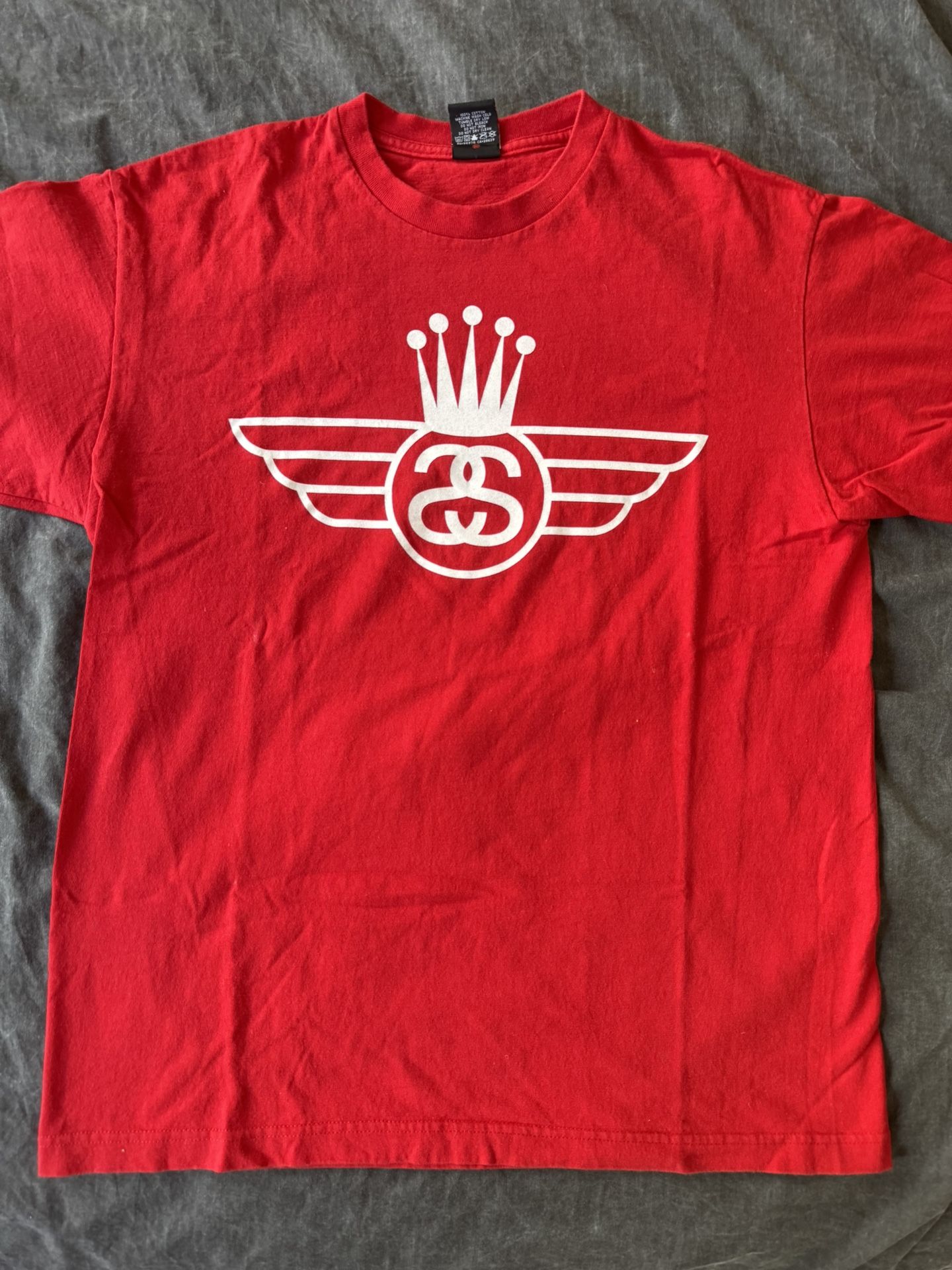 Vintage Stussy Red T-shirt Sz Large