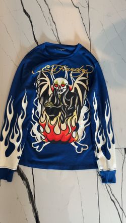 Ed hardy blue long sleeve