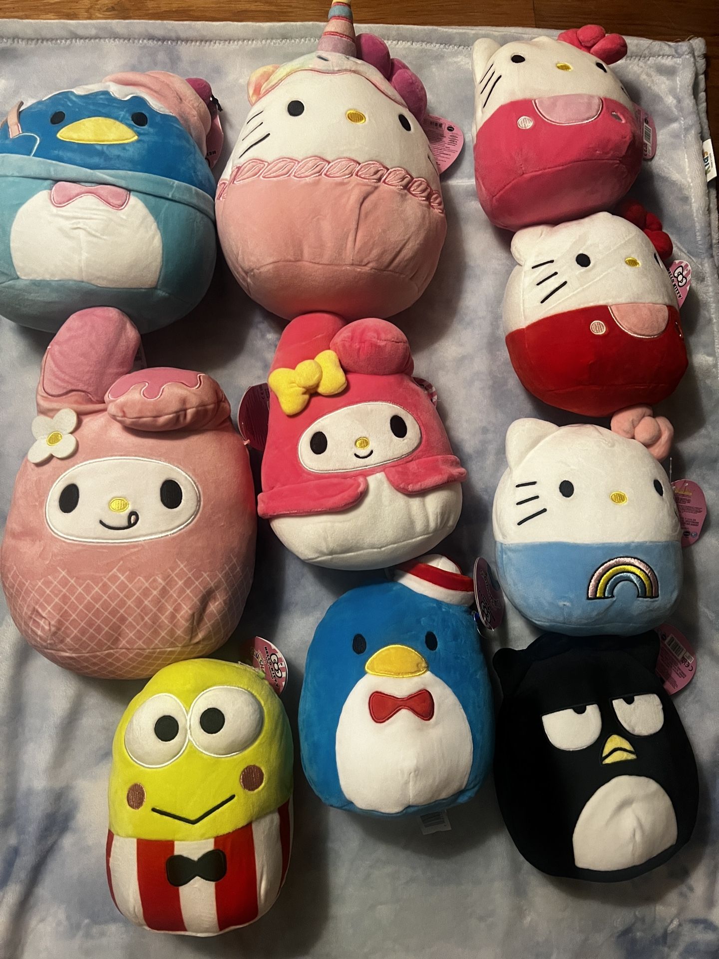 10 Pc Sanrio Squishmallow Bundle