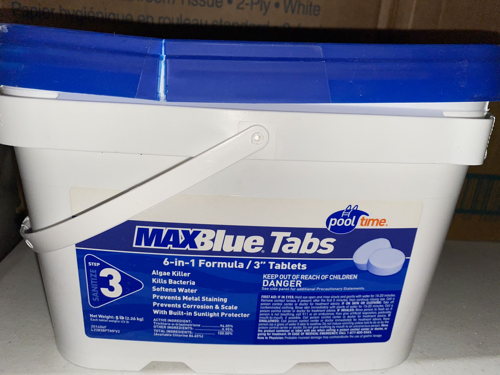 New Max Blue Pool Chlorine 5lbs 3 In Tabs (11 Qty)