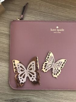 Kate Spade Butterfly Tote w Large Pouch for Sale in Katy, TX
