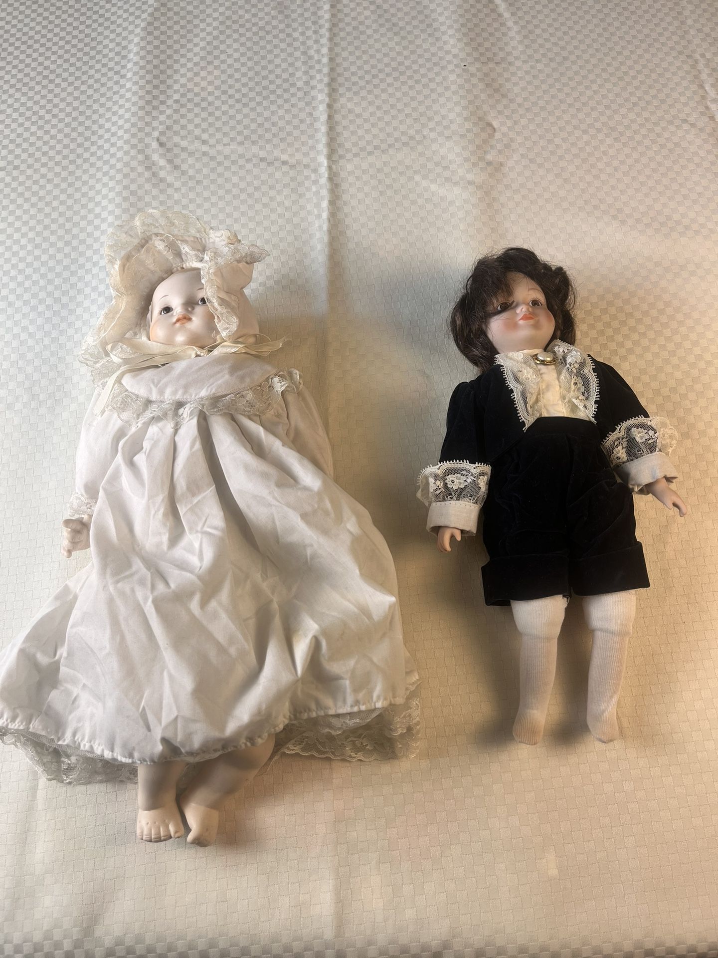 Vintage Porcelain Dolls With Soft Body