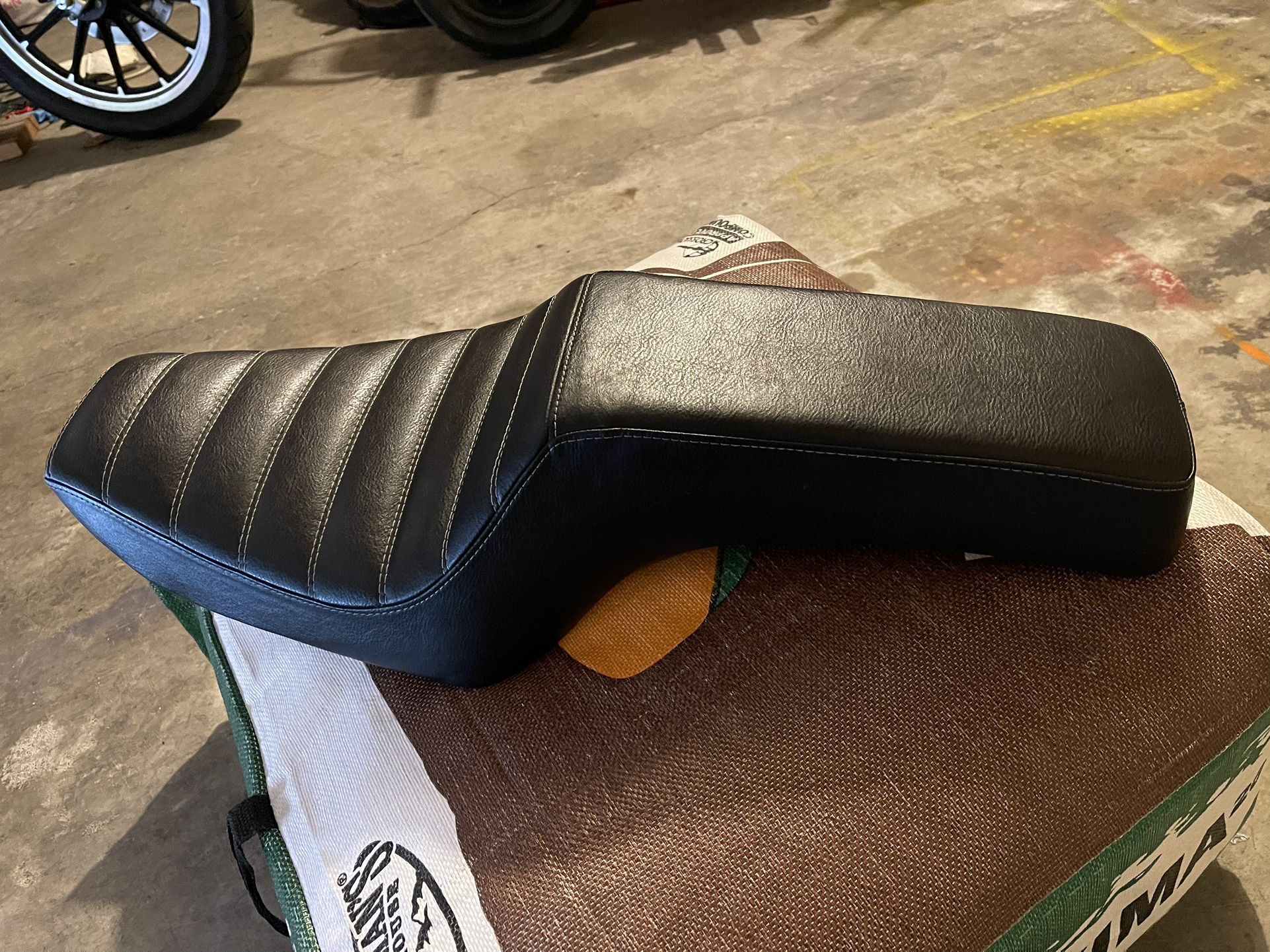 Biltwell Step Up Tuck And Roll Seat for sportster