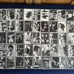 RARE 1964 Topps Beatles Black & White 2nd Series Trading Cards COMPLETE Set!! 