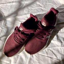 MAROON ADIDAS WITH GOLD SPARKLE