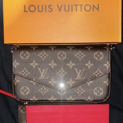 Louis Vuitton Brown Félicie Pochette 