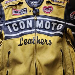 ICON Cowhide Leather Motorcycle Jacket