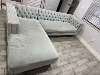 Upholstered L shape sofa