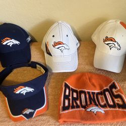 NFL Denver Broncos Sports Specialties Starter Nike Reebok Hat And Visor Bundle
