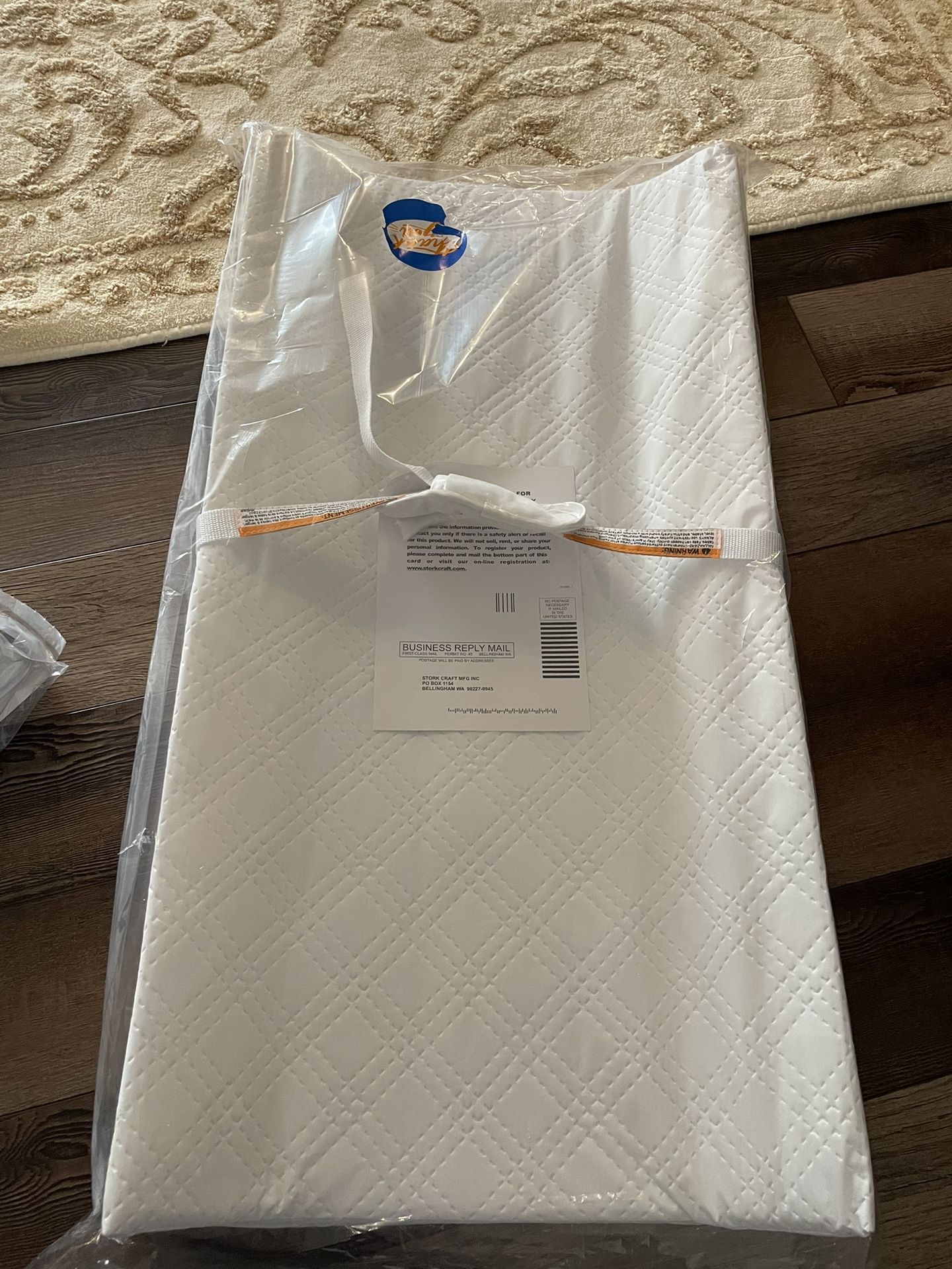 Graco PEVA Contoured Water-Resistant Diaper Changing Pad, White