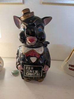 Vintage Cadillac fancy piggy bank