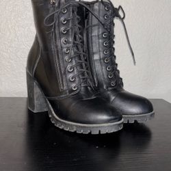 Black High Heel Boots 