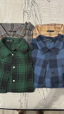 SHEIN Plaid Flannel Shirts