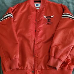 Vintage Chicago Bulls Satin Bomber Jacket
