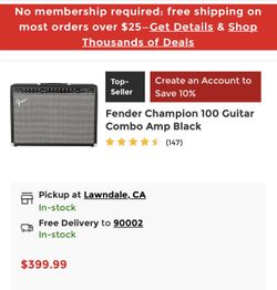 Fender Champion 100 For Sale