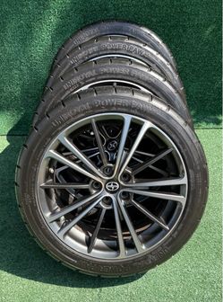 SCION FRS WHEELS / TOYOTA 86 SUBARU BRZ COROLLA : 5x100 Wheels Set With Tires