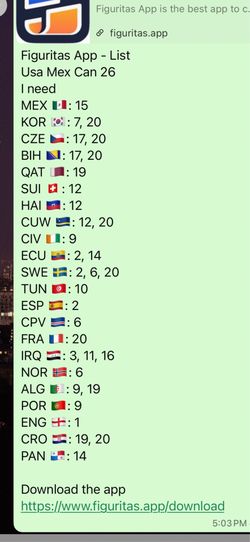 FIFA panini stickers