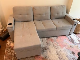 Sectional couch/sofa bed.