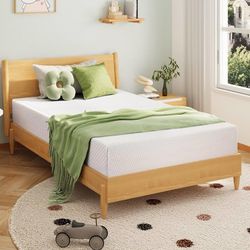 EGOHOME Twin Size Memory Foam Mattress, 10 Inch Bed Mattress in A Box with Cooling Green Tea Gel, Relieve Pressure with Medium Firm Support, CertiPUR-
