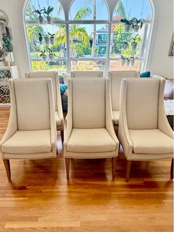 Bernhardt upholstered dining chair set of 6