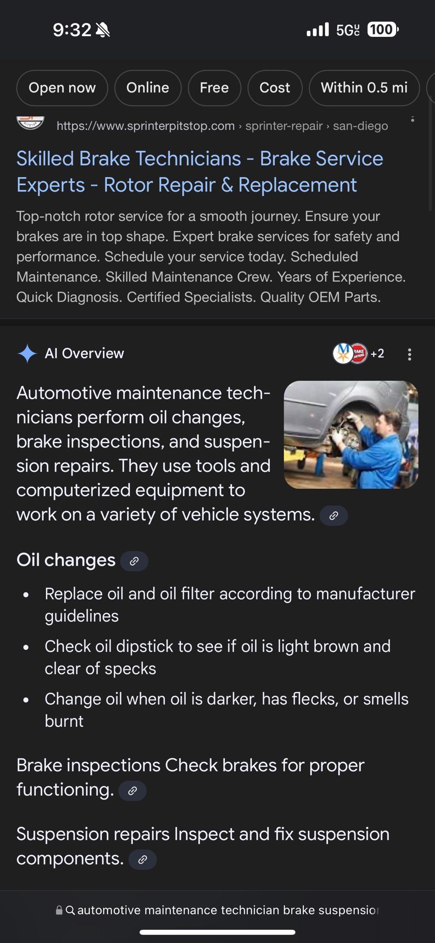 Automotive Work