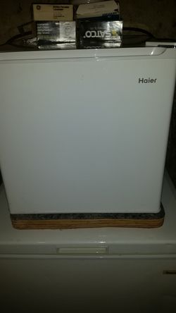 Haier mini fridge with freezer