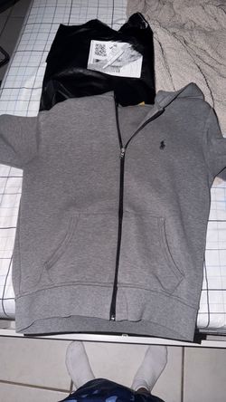 Grey polo hoodie