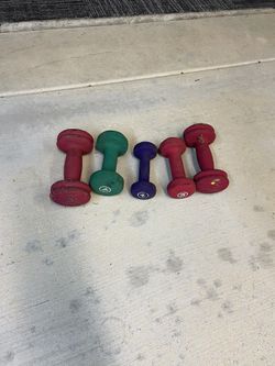 Neoprene Dumbbell Set – 2lb 3lb 4lb 5lb (Pair of 5s)