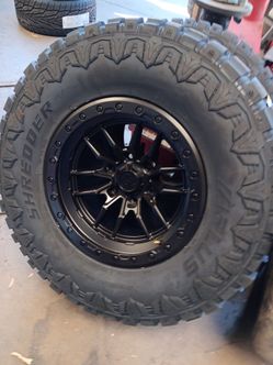 17x9 lock Rims 6 Lug 6x139 6x5.5 on New tires 35 1250 17
